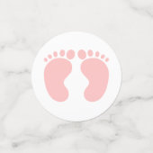 ジェンダーリビールピンクガールパーティーカスタム紙吹雪 コンフェッティ (スモール正面)