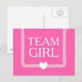 ジェンダーリビールピンクチームガールA02 ポストカード (正面/裏面)