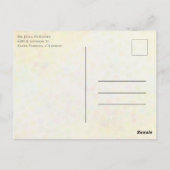 ジェンダーリビールピンクブルーピンベビーシャワー招待状 ポストカード (裏面)