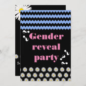 ジェンダーリビールベイビーシャワー招待状 招待状 (正面/裏面)