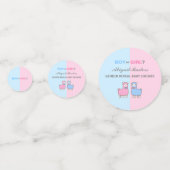 ジェンダーリビールベビーシャワーラマ紙吹雪 コンフェッティ (裏面)