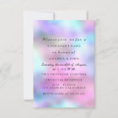 ジェンダーリビールベビーシャワー女の子ボーイピンクブルーバロ 招待状 (正面)