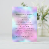 ジェンダーリビールベビーシャワー女の子ボーイピンクブルーバロ 招待状 (スタンド正面)