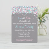 ジェンダーリビールベビーシャワー招待状 招待状 (スタンド正面)