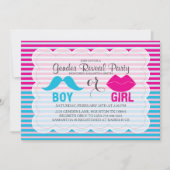 ジェンダーリビールベビーシャワー招待状 招待状 (正面)