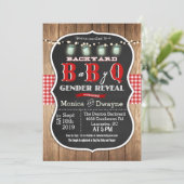 ジェンダーリビールベビーQ BBQ招待状 招待状 (スタンド正面)