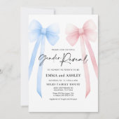 ジェンダーリビールボウ招待状 招待状 (正面)