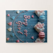 ジェンダーリビールボーイまたはガールジグソーパズル ジグソーパズル (横)