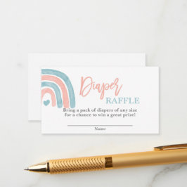 ジェンダーリビール虹おむつラッフル エンクロージャーカード
