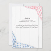 ジェンダーリビール ベイビーQ ご招待状 招待状 (裏面)