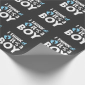 ジェンダーリビール-ベビーシャワーパーティー少年 ラッピングペーパー (角)