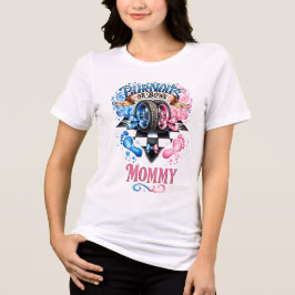 ジェンダーリビール ママ バーンアウトかリボン レースカー トライブレンドＴシャツ