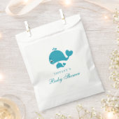 ジェンダー中立ホエールボーイ赤ちゃんシャワー優先バッグ フェイバーバッグ (クリップ留めされた状態)