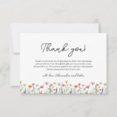 ジェンダー中立ワイルドフラワーボホ赤ちゃんシャワー ノートカード (正面)