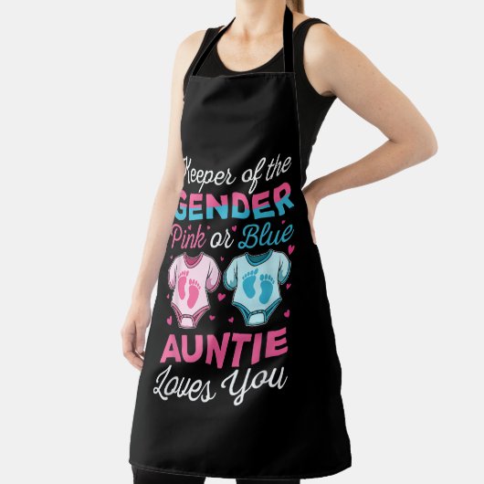 ジェンダー叔母のキーパーがあなたを愛するベビー エプロン (インサイチュ)