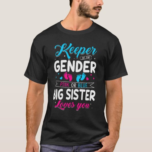 ジェンダー姉のキーパーあなたを愛するベビーアン Tシャツ (正面)