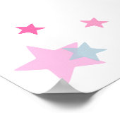 ジェンダー投票を明らかにするポスターパーティーのサイン男の子または女の子 ポスター (角)