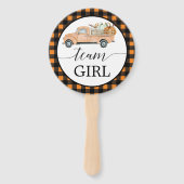 ジェンダー投票ファンのヴィンテージカボチャートラックを明らかにする ハンドファン (正面)