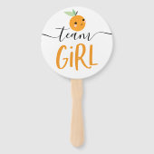 ジェンダー投票ファンリトルオレンジかわいこちゃん ハンドファン (裏面)