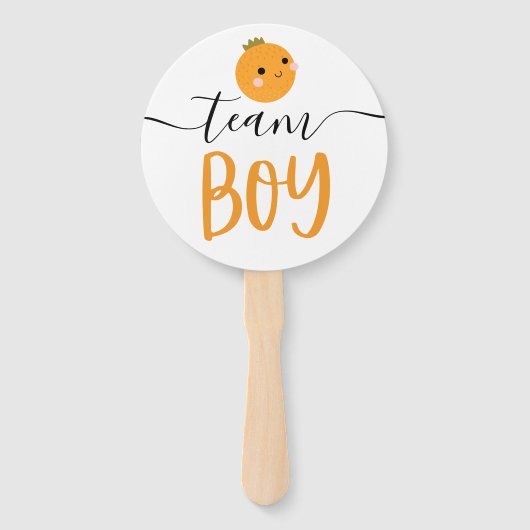 ジェンダー投票ファンリトルオレンジかわいこちゃん ハンドファン (正面)