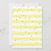 ジェンダー明け渡し象ひまわりBoho赤ちゃんシャワー 招待状 (裏面)