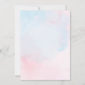 ジェンダー明らかにするベビー妊娠はガチョウである 招待状 (裏面)