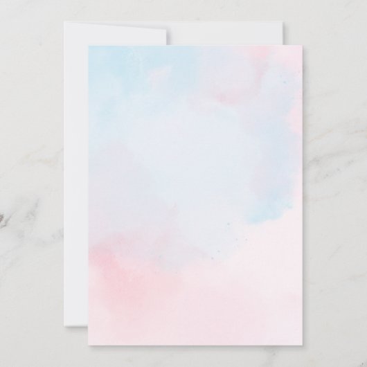 ジェンダー明らかにするベビー妊娠はガチョウである 招待状 (裏面)