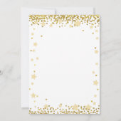 ジェンダー明らかにキラキラ星の赤ちゃんシャワー 招待状 (裏面)