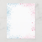 ジェンダー明らかに赤ちゃんシャワー男の子の予算 チラシ (裏面)