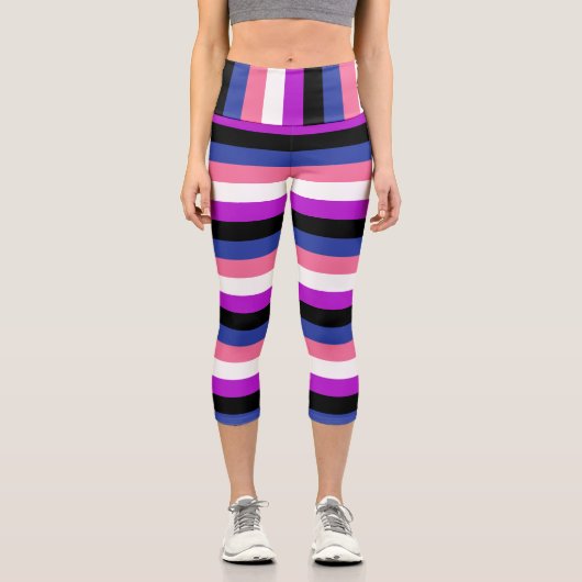 ジェンダー流体フラグカプリス カプリレギンス (正面)