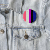 ジェンダー流体プライドフラグの色付き背景デザイン 缶バッジ (インサイチュ)