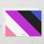 ジェンダー流体祝いクリスマスホリデーカード シーズンカード (裏面)