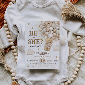 ジェンダー素朴がテディベアのバルーンを表示 招待状