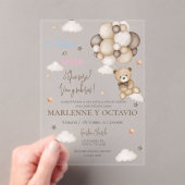 ジェンダー表示アクリル招待状 アクリル招待状 (インサイチュ (ポータブル))