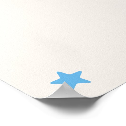 ジェンダー表示テディベアピンクブルー投票サイン ポスター (角)