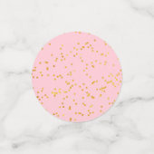 ジェンダー表示パーティーピンクと青の表紙吹雪 コンフェッティ (スモール正面)