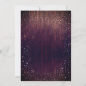 ジェンダー表示パーティー冬のスノーフレーク木製ライト 招待状 (裏面)