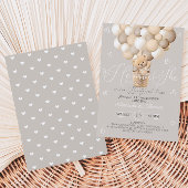 ジェンダー表示ベアーニュートラルのミュート色 招待状