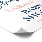 ジェンダー表示レインボーベビーシャワー歓迎サイン ポスター (角)