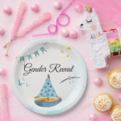 ジェンダー表示Sailboat紙ナプキン ペーパープレート (パーティー)