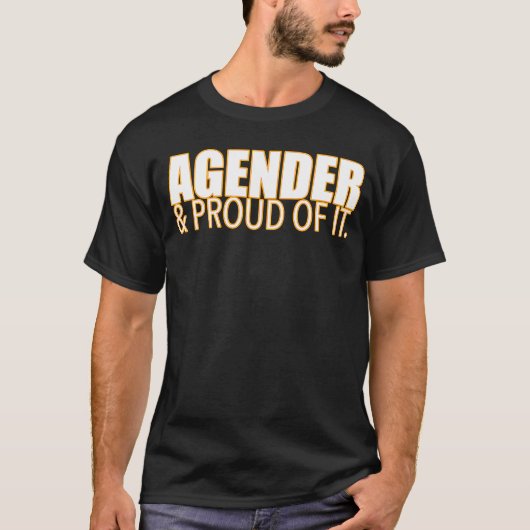 ジェンダー誇りを持ったとItの性別の識別 Tシャツ (正面)
