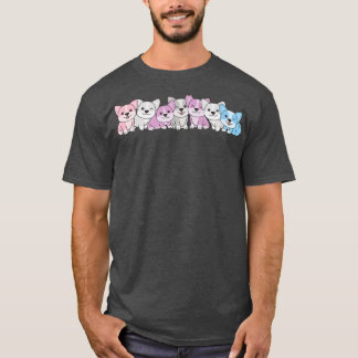 ジェンダー間旗プライドLgbtq Dogs Intergender Corg Tシャツ