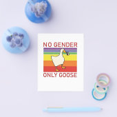 ジェンダー限定グース非ビナーLGBTQ チラシ (シングル)