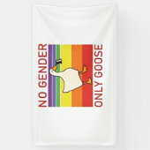ジェンダー限定グース非ビナーLGBTQ 横断幕 (縦)