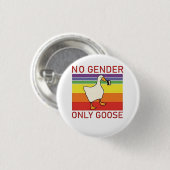 ジェンダー限定グース非ビナーLGBTQ 缶バッジ (正面&裏面)