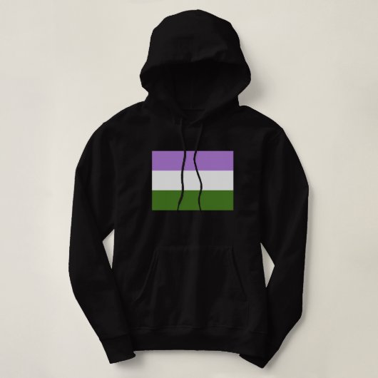ジェンダー・クィア・プライド・フラッグ パーカ (デザイン正面)