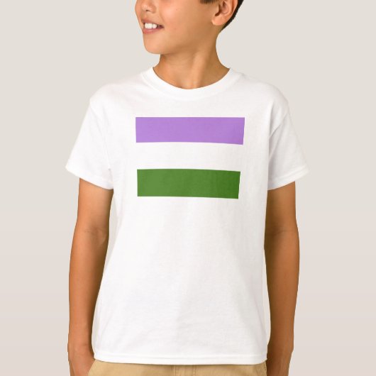 ジェンダー・クィア・プライド・フラッグ Tシャツ (正面)