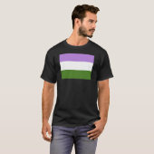 ジェンダー・クィア・プライド・フラッグ Tシャツ (正面フル)