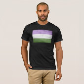 ジェンダー・クィア・プライド・フラッグ Tシャツ (正面フル)