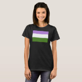 ジェンダー・クイア・プライド・フラッグ Tシャツ (正面フル)